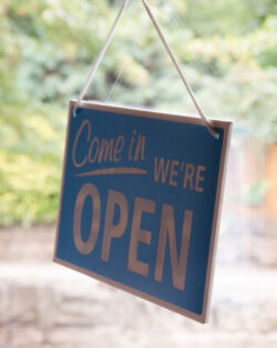 Open sign